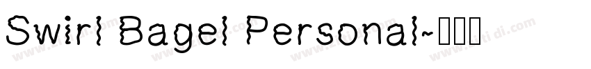 Swirl Bagel Personal字体转换
